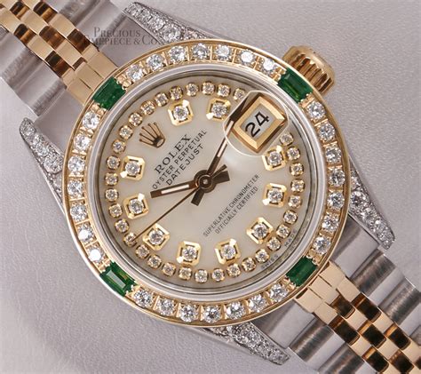 rolex lady datejust with diamond bezel|rolex datejust 26mm diamond bezel.